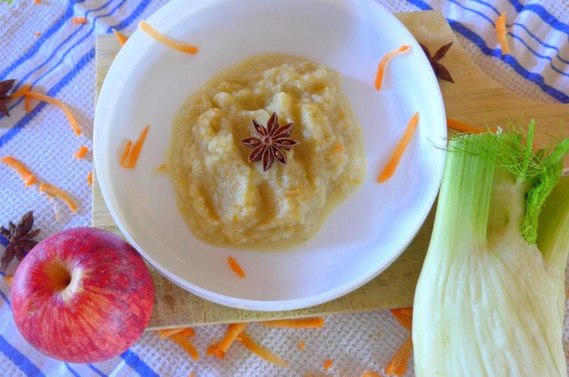 Papinhas de funcho e maçã