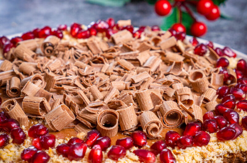 bolo de chocolate e avelãs