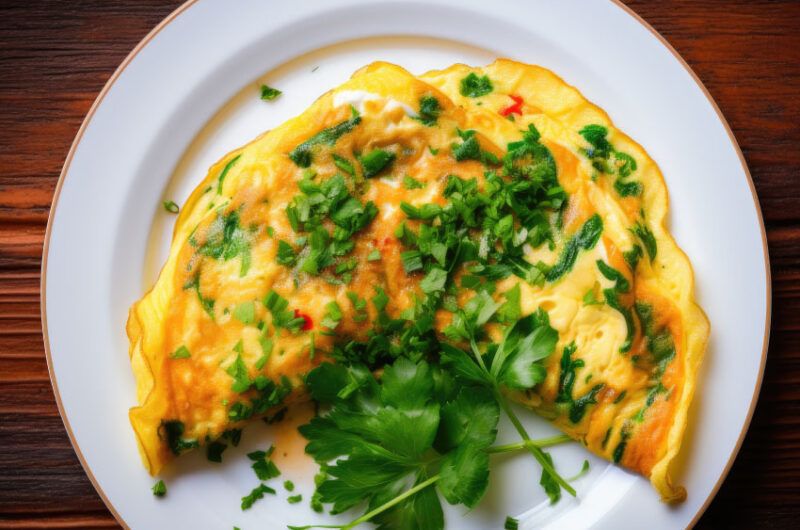 Omelete de claras com curgete